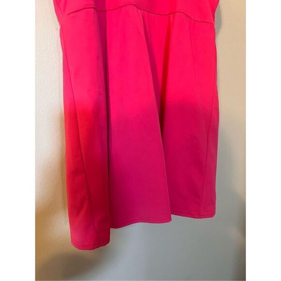Lands End Size S Tulip Wrap Swim Dress Hot Pink One Piece Modest Swimsuit Preppy - Picture 9 of 11